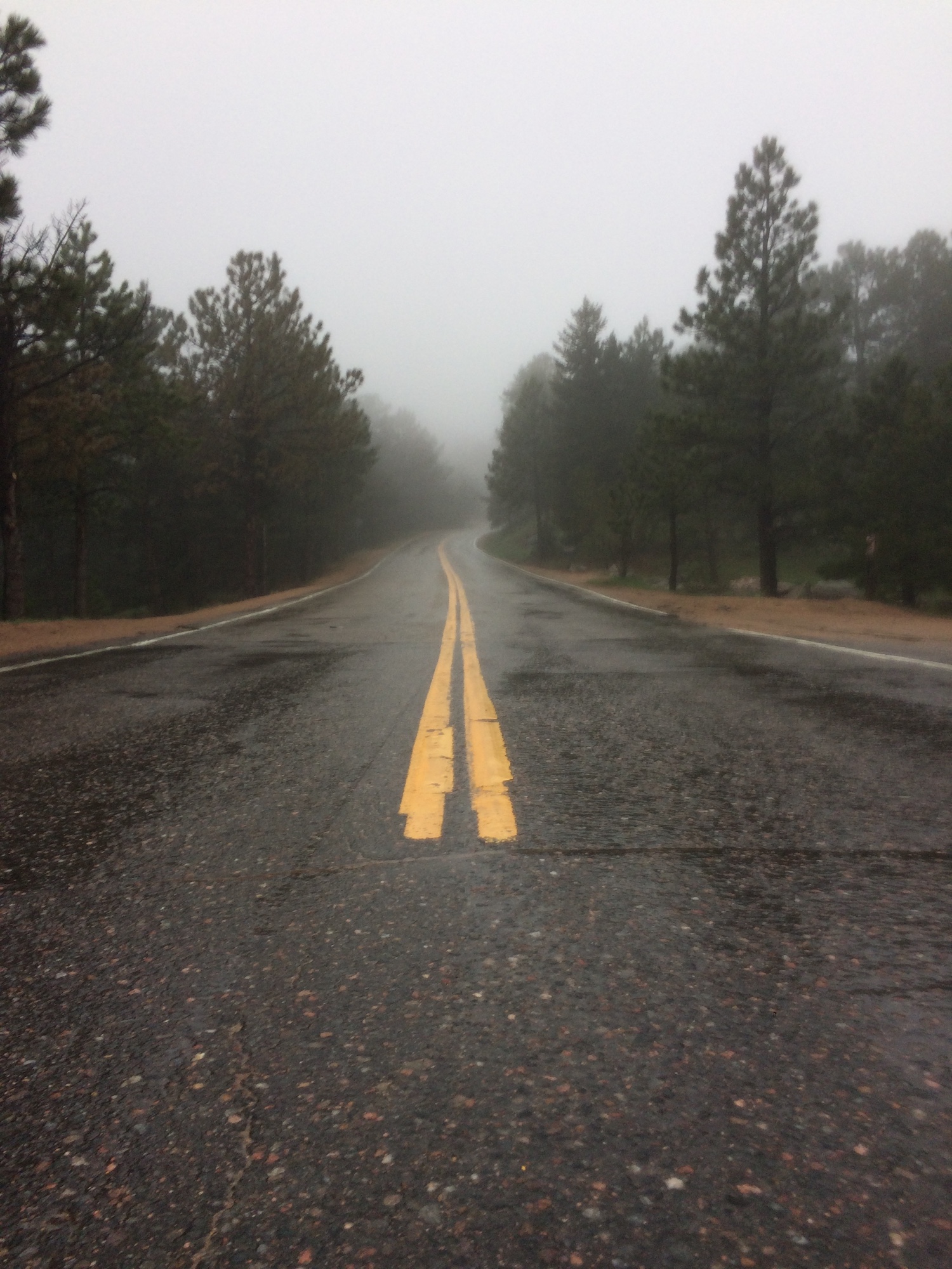Quiet Flagstaff Road near Boulder, CO