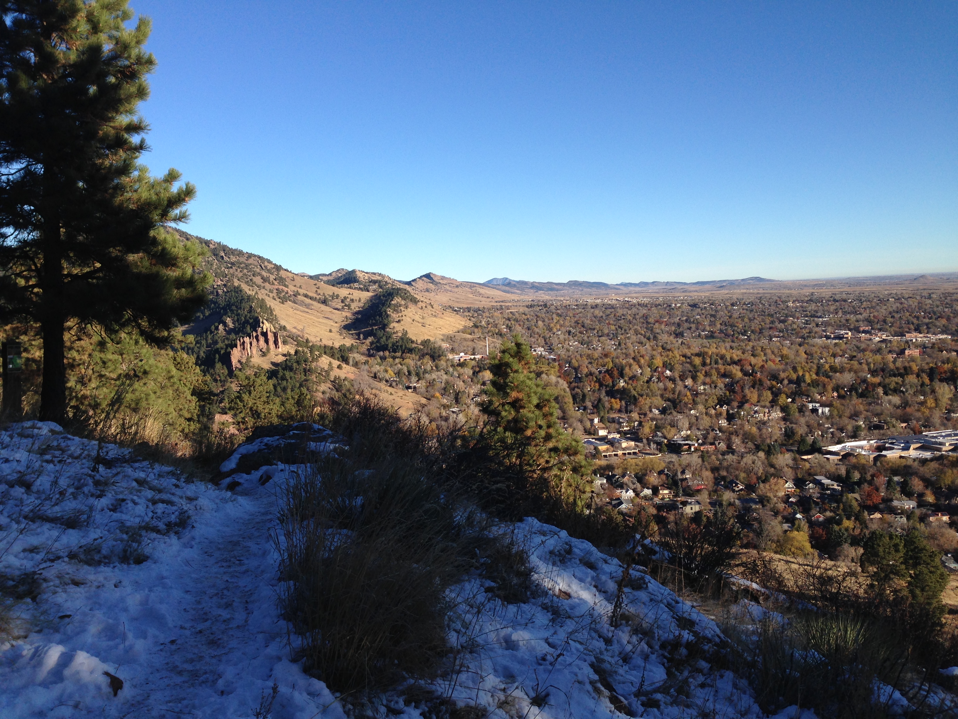 Morning view of West Boulder
